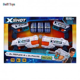 پک چهار عددی تفنگ اکس شات X-Shot Reflex Kickback