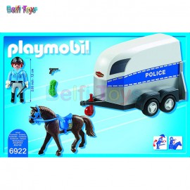 پلی‌ موبیل پلیس با اسب و تریلر 6922 